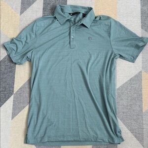 Travis Mathew Teal Polo Shirt